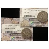 (2) SILVER HALF DOLLARS: 1908-S BARBER & 1941 WALKING LIBERTY