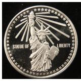 1 TROY OZ. .999 FINE SILVER LIBERTY EAGLE ROUND