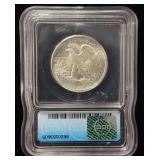 1943 WALKING LIBERTY SILVER HALF MS63 ICG