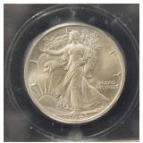 1943 WALKING LIBERTY SILVER HALF MS63 ICG