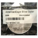 2009 AMERICAN SILVER EAGLE 1 TROY OZ. .999 FINE SILVER DOLLAR