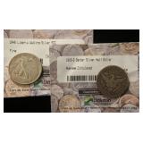 (2) SILVER HALF DOLLARS: 1915-D BARBER & 1945 WALKING LIBERTY