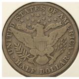 1915-D BARBER SILVER HALF DOLLAR