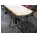 Drop Leaf Table on Singer Sewing Base