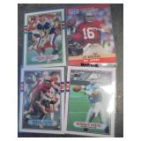 Football Quarterback Cards with Namath, Gabriel and Rookies