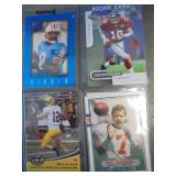 Football Quarterback Cards with Namath, Gabriel and Rookies