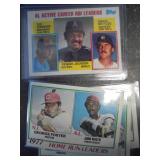 Vintage League Leaders Sports Cards with Montana, Carew and Oliva