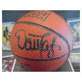 Autographed Basketball and Vintage Cards with Kobe, Cazzie and Bird