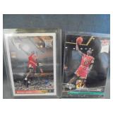 Autographed Basketball and Vintage Cards with Kobe, Cazzie and Bird