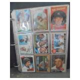 Binder of Vintage Baseball Cards