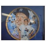 Mickey Mantle Limited Edition Collectors Plate in Frame