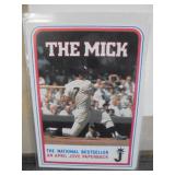 Mickey Mantle Limited Edition Collectors Plate in Frame