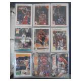 Binder and Stack of Basketball Cards - Stars and Vintage