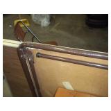 2 Folding Tables & 2 Chairs. Brown