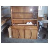 Vintage China Hutch with Glass Doors
