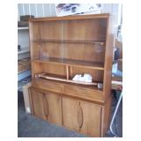Vintage China Hutch with Glass Doors