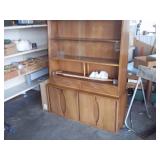 Vintage China Hutch with Glass Doors