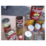 Lot of Vintage Tins & Cans