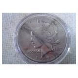 1921 Peace Dollar in Case