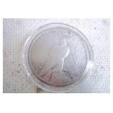 1921 Peace Dollar in Case