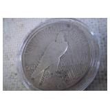 1921 Peace Dollar in Case