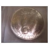 1922 Graded Peace Dollar in Case. MS65