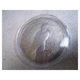 1934 D Peace Dollar in Case