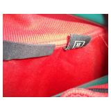 Vintage Leather Golf Bag with Clubs, Krause Brand Pull Over Size XL