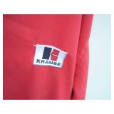 Vintage Leather Golf Bag with Clubs, Krause Brand Pull Over Size XL