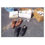 Ceramic Molds, Dishes, 2 Pairs Shoes Size 13, Misc