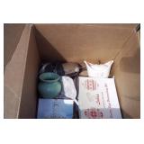 Tote with Fossil Watch and Numerous Vintage Collectibles