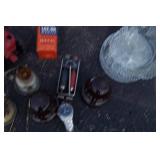 Tote with Fossil Watch and Numerous Vintage Collectibles