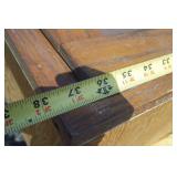 Wood Cabinet with Glass Door. 26" x 38"