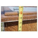 Wood Cabinet with Glass Door. 26" x 38"