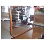 Vintage Bassett 6 Drawer Dresser with Mirror