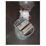 Vintage Coffee Pot, Colander, Mop Bucket