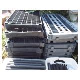 Lot of Plastic Shelving