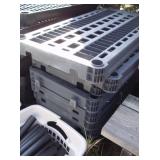 Lot of Plastic Shelving
