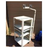 Retails Used $600 FANTASTIC OLYMPUS MD-497 ENDOSCOPY CART VIDEO TOWER Compact Video Trolley COMPUTER MEDIA SLIDE OUT TRAY MEDICAL MONITOR IMAGING STAND - Multiple Power Supply Back Up Plugins