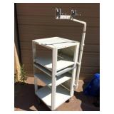 Retails Used $600 FANTASTIC OLYMPUS MD-497 ENDOSCOPY CART VIDEO TOWER Compact Video Trolley COMPUTER MEDIA SLIDE OUT TRAY MEDICAL MONITOR IMAGING STAND - Multiple Power Supply Back Up Plugins