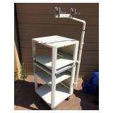 Retails Used $600 FANTASTIC OLYMPUS MD-497 ENDOSCOPY CART VIDEO TOWER Compact Video Trolley COMPUTER MEDIA SLIDE OUT TRAY MEDICAL MONITOR IMAGING STAND - Multiple Power Supply Back Up Plugins