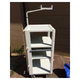 Retails Used $600 FANTASTIC OLYMPUS MD-497 ENDOSCOPY CART VIDEO TOWER Compact Video Trolley COMPUTER MEDIA SLIDE OUT TRAY MEDICAL MONITOR IMAGING STAND - Multiple Power Supply Back Up Plugins