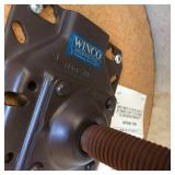 Retro Cool! Winco Mobile Height Adjustable Industrial Chrome Medical Examination Stool Medical Stool Chair Wheeled Doctor Dentist Lab Office With Padded Cushion - Great Condition!