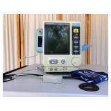Retails Used $700 Colin Press Mate Advantage Digital Patient Monitor ECG EKG SpO2 NIBP Vitals Signs Sleeve Cuff Finger Probe Printer Printout and Paper Included Great Working Condition!
