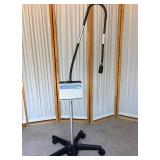 WOW RETAIL USED $600 WELCH ALLYN PORTABLE EXAM PROCEDURE OBGYN LIGHT 48830 & FOCUSABLE ADJUSTIBLE FIBEROPTIC LAMP LITE PIPE With Mobile Stand  - EXCELLENT Working CONDITION