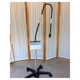 WOW RETAIL USED $600 WELCH ALLYN PORTABLE EXAM PROCEDURE OBGYN LIGHT 48830 & FOCUSABLE ADJUSTIBLE FIBEROPTIC LAMP LITE PIPE With Mobile Stand  - EXCELLENT Working CONDITION