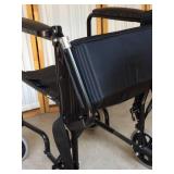 Excellent Condition High Quality Folding Collapsible Sturdy Lightweight Wheeled Adult Transport Chair