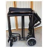 Excellent Condition High Quality Folding Collapsible Sturdy Lightweight Wheeled Adult Transport Chair