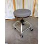 Retro Cool! Winco Mobile Height Adjustable Industrial Chrome Medical Examination Stool Medical Stool Chair Wheeled Doctor Dentist Lab Office With Padded Cushion - Great Condition!