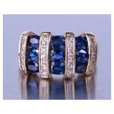 Sapphire and Diamond Ring - 18k **NO RESERVE**
